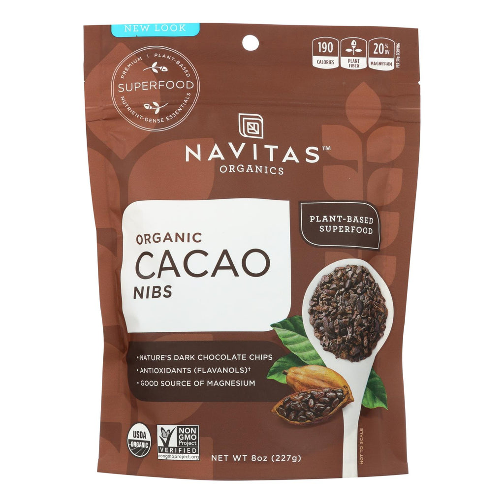 Navitas Naturals Organic Raw Cacao Nibs (Pack of 12 - 8 Oz Each) - Cozy Farm 