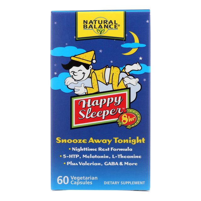 Natural Balance Happy Sleeper Vegetarian Capsules, 60 Count - Cozy Farm 