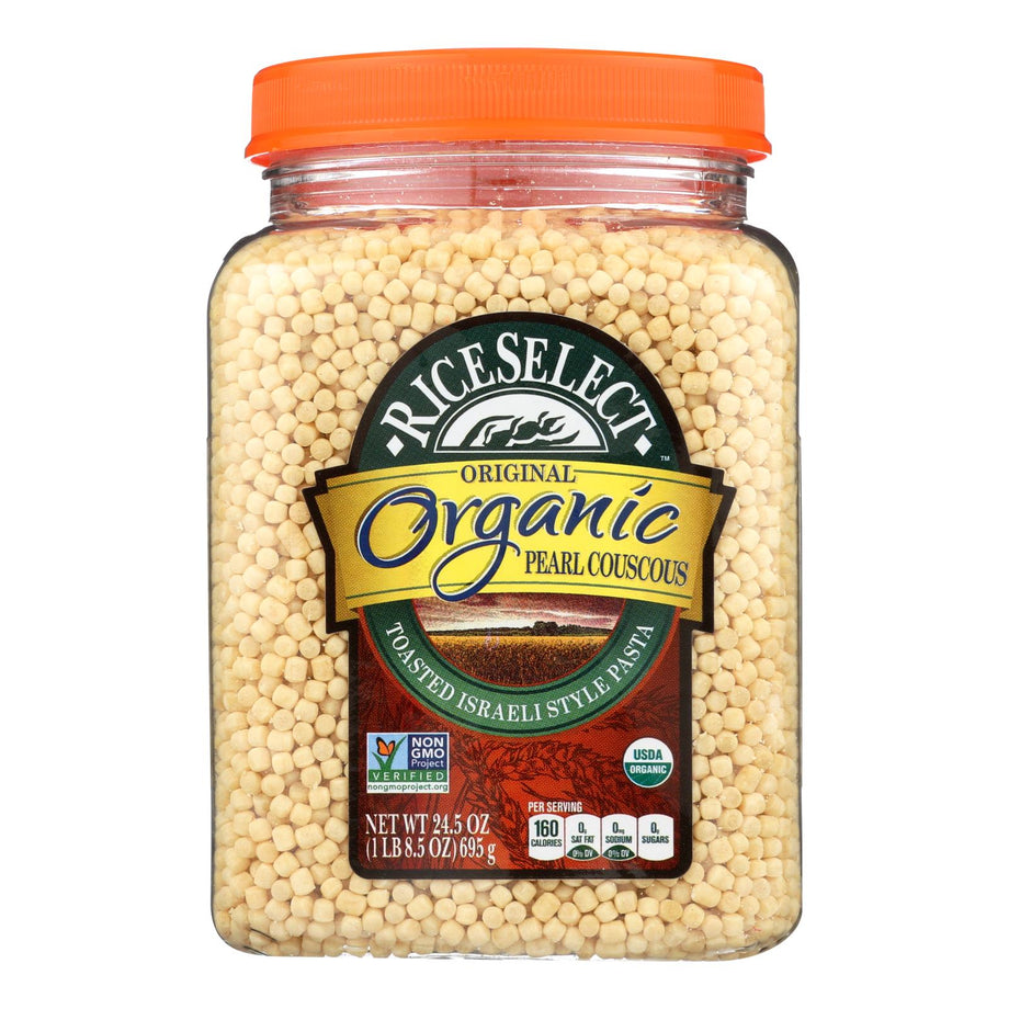 Organic Plain Pearl Couscous (Pack of 4 - 24.5 Oz.)