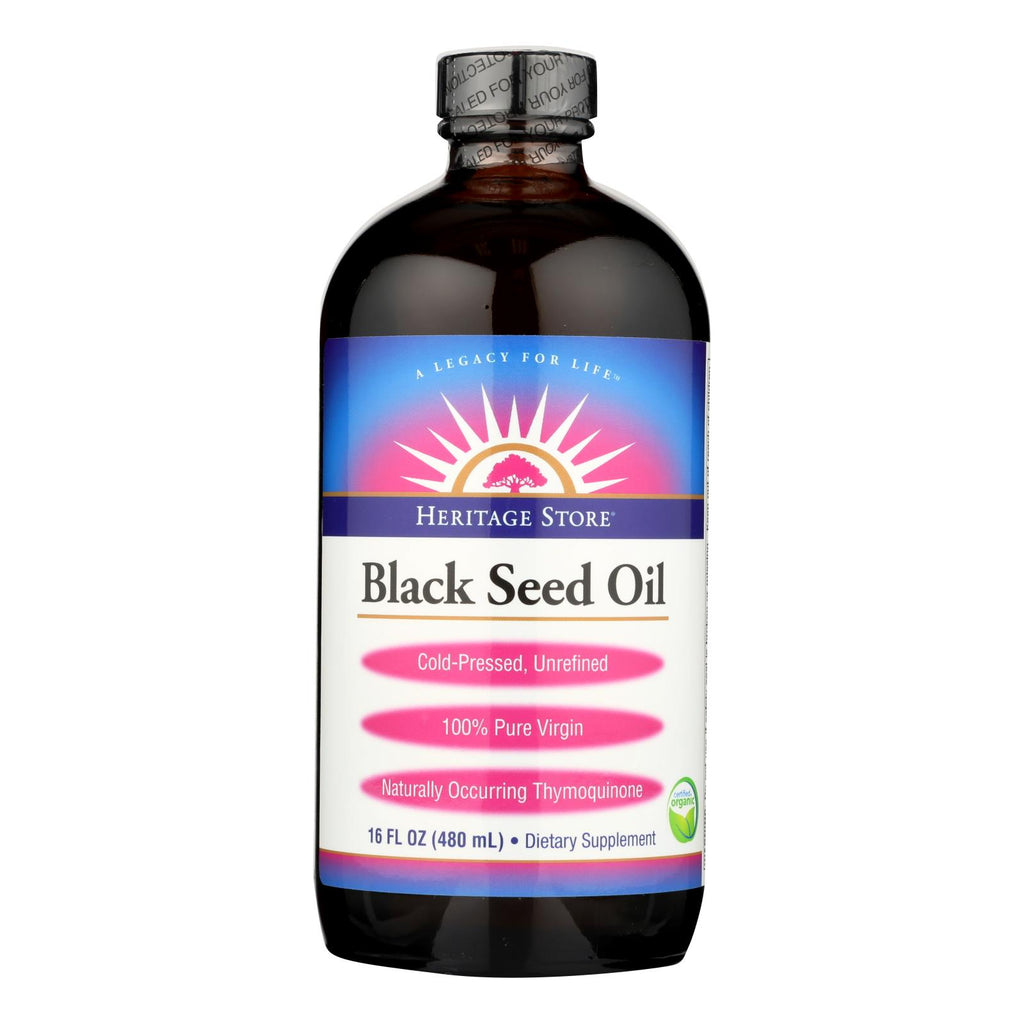 Heritage Store Black Seed Oil (Pack of 1 - 16 Fl. Oz.) - Cozy Farm 