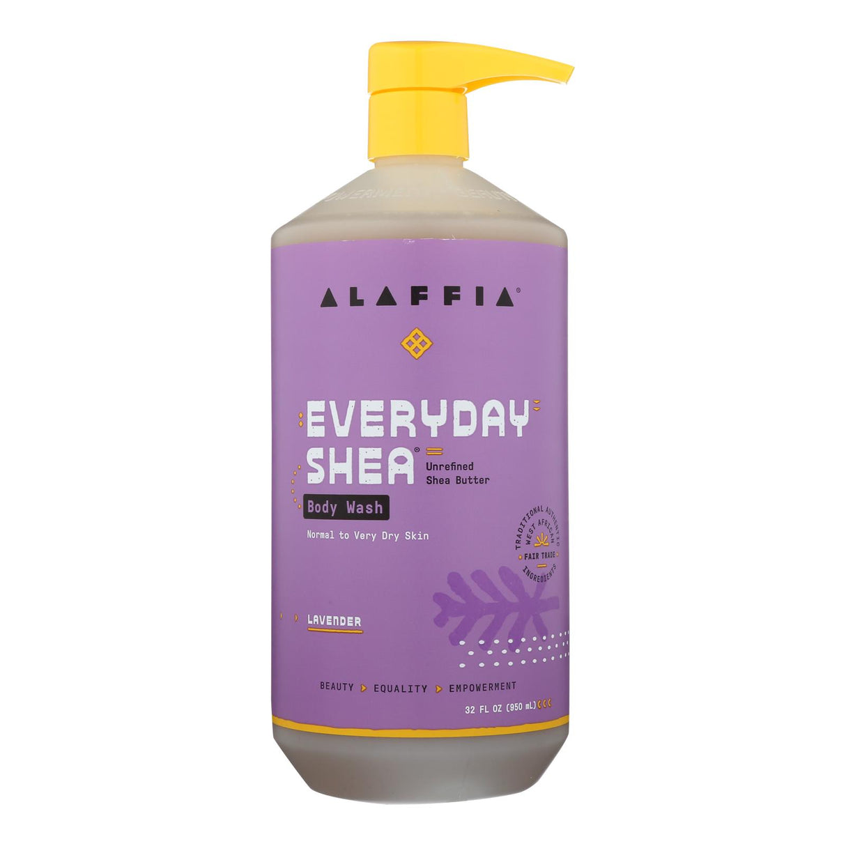 Alaffia Shea Lavender Everyday Body Wash - 32 Oz. - Cozy Farm 