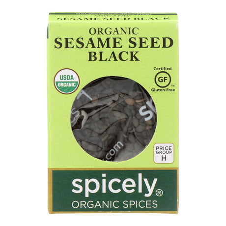 Spicely Organics Organic Black Sesame Seed, 6 x 0.45 Oz. - Cozy Farm 