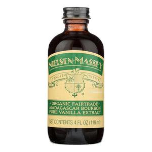 Nielsen Massey Organic Fairtrade Madagascar Bourbon Vanilla Pure Extract, 4 Fluid Ounces, 8 Count - Cozy Farm 