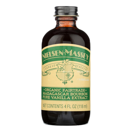 Nielsen Massey Organic Fairtrade Madagascar Bourbon Vanilla Pure Extract, 4 Fluid Ounces, 8 Count - Cozy Farm 
