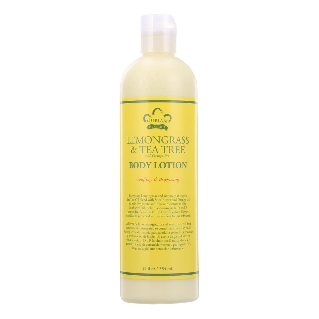 Nubian Heritage Lemongrass & Tea Tree Hydrating Body Lotion (13 Oz.) - Cozy Farm 