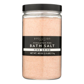 Evolution Salt Himalayan Fine Pink Bath Salt (26 Oz.) - Cozy Farm 
