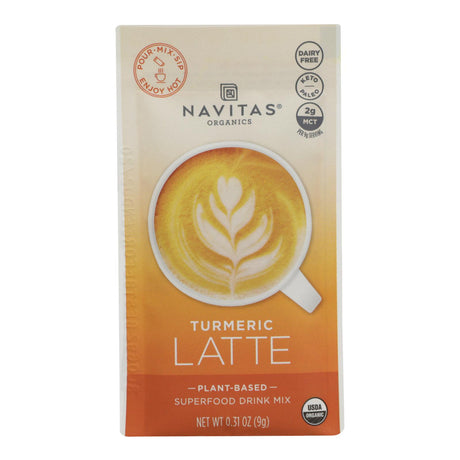 Navitas Organics Turmeric Latte Powder (Pack of 10 - 0.31 Oz.) - Cozy Farm 