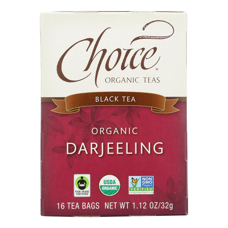 Choice Organic Teas Darjeeling Tea - 16 (Pack of 6) Tea Bags - Cozy Farm 