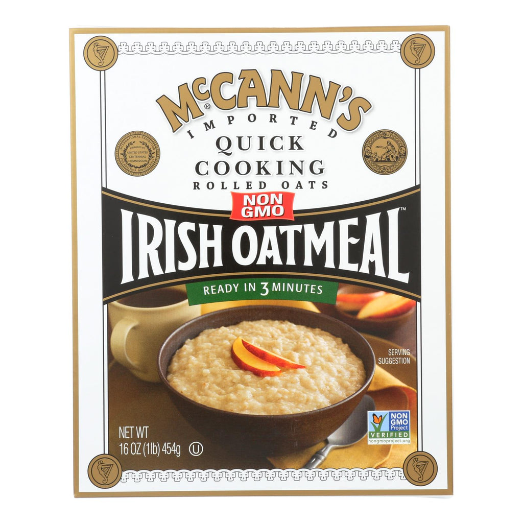 McCann's Irish Oatmeal Quick Cooking Rolled Oats (Pack of 12 - 16 Oz.) - Cozy Farm 
