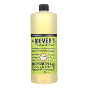 Mrs. Meyer's Clean Day Lemon Verbena Multi-Surface Cleaner Concentrate, 32 Fl Oz, Pack of 6 - Cozy Farm 