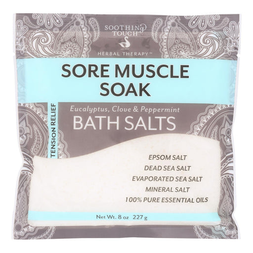 Soothing Touch Muscle Relief Bath Salts (6-Pack, 8 oz per Pack) - Cozy Farm 