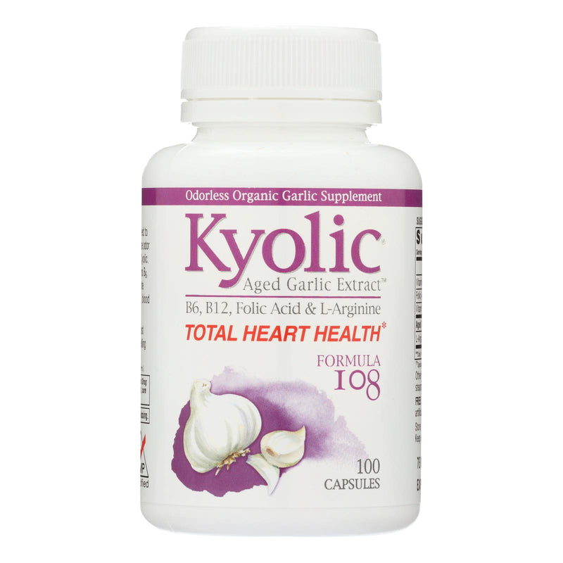 Kyolic Aged Garlic Extract: Heart Health Formula 100 Capsules - Cozy Farm 
