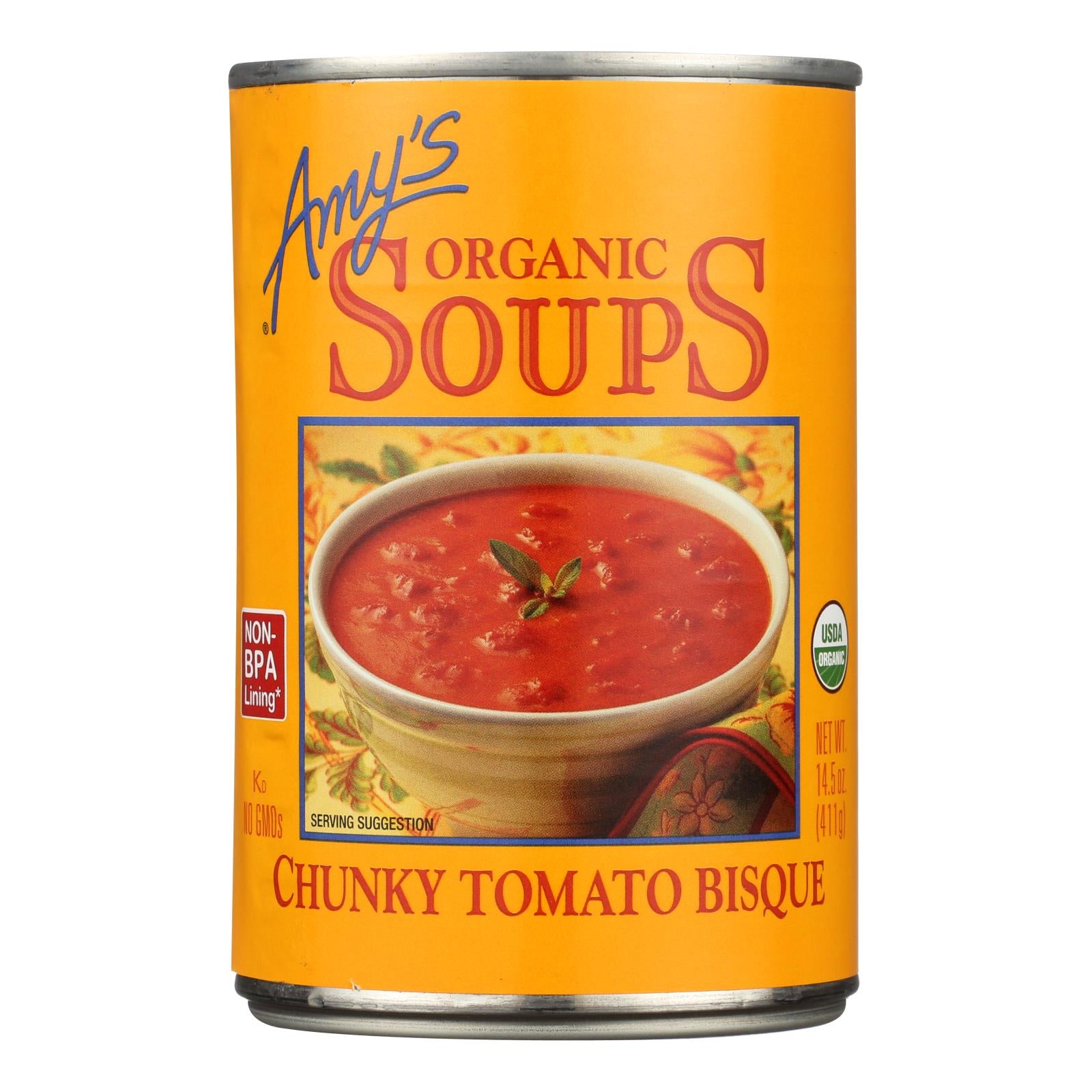 Amy's Soup, Vegan Chunky Vegetable Soup, Gluten Free, Made with Organic  Vegetables, Canned Soup, 14.3 Oz (12 Pack)