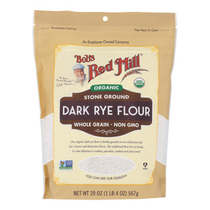 Bob's Red Mill Organic Stone Ground Rye Dark (Pack of 4 - 20 Oz.) - Cozy Farm 
