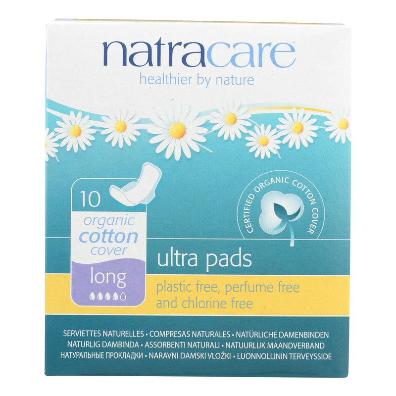 Natracare Organic Cotton Ultra Long Winged Pads (Pack of 10) - Cozy Farm 