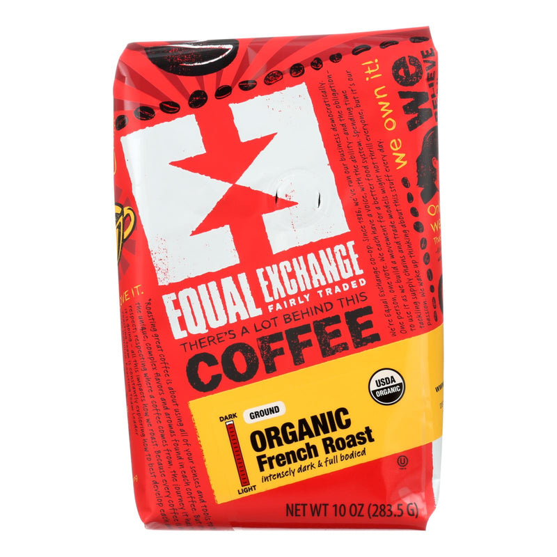 Equal Exchange French Roast Organic Drip Coffee (Pack of 6 - 10 Oz.) - Cozy Farm 