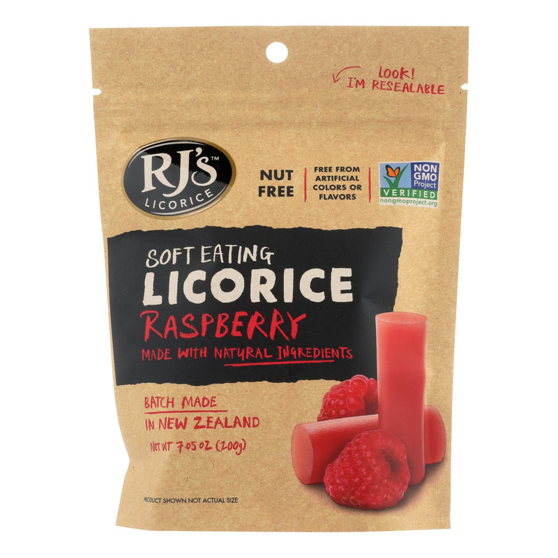 Raspberry Soft Eating Licorice (8-Pack) | RJ's Licorice | 7.05 Oz. - Cozy Farm 
