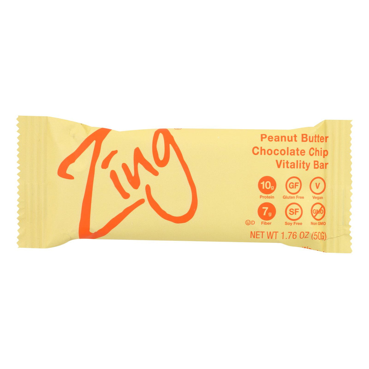 Zing Bars - Nutrition Bar - Peanut Butter Chocolate Chip - 1.76 Oz Bars - Case Of 12 - Cozy Farm 