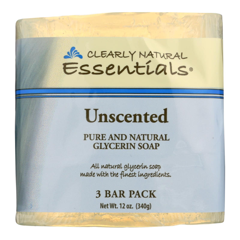 Clearly Natural Unscented Bar Soap (Pack of 3) - 4 Oz. Each - Cozy Farm 