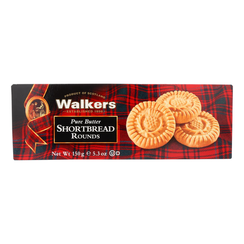 Walkers Pure Butter Round Shortbread Cookies (Pack of 12) - 5.3 Oz. - Cozy Farm 