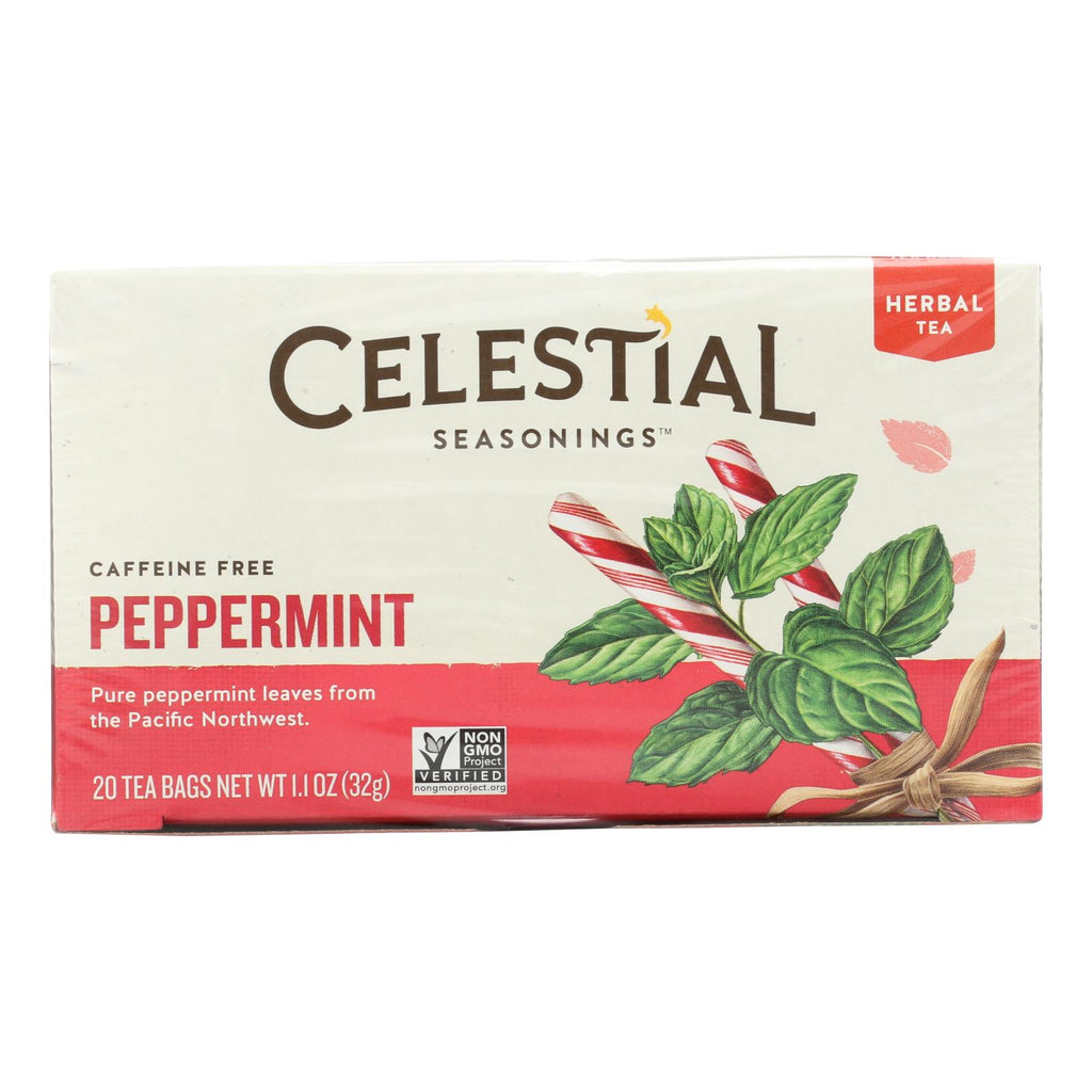Celestial Seasonings Herb Tea Peppermint (Pack of 6) - 20 Tea Bags - Cozy Farm 