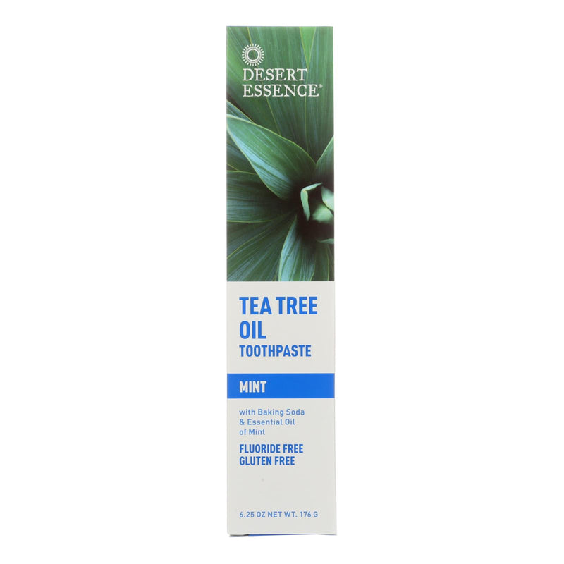 Desert Essence Natural Tea Tree Oil Toothpaste for Fresh Breath (6.25 Oz.) - Cozy Farm 