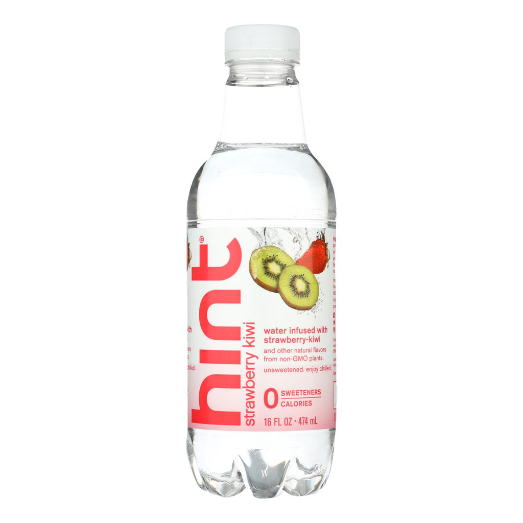 Hint Fruit Water - Strawberry And Kiwi - Case Of 12 - 16 Fl Oz. - Cozy Farm 