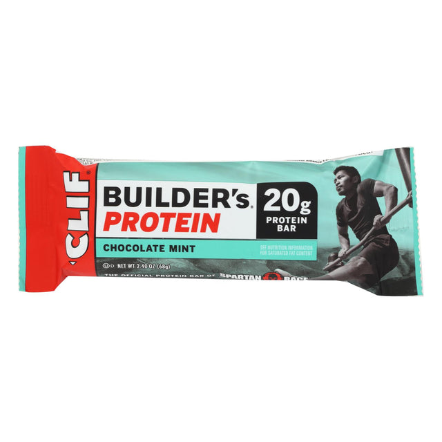 Clif Bar Builder Bar - Chocolate Mint - 2.4 Oz (12-Pack) - Cozy Farm 