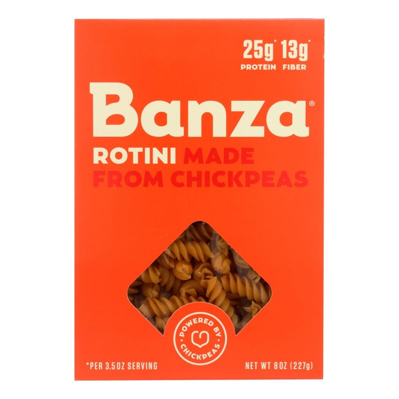 Banza Chickpea Rotini Pasta, 8 Oz. (Pack of 6) - Cozy Farm 