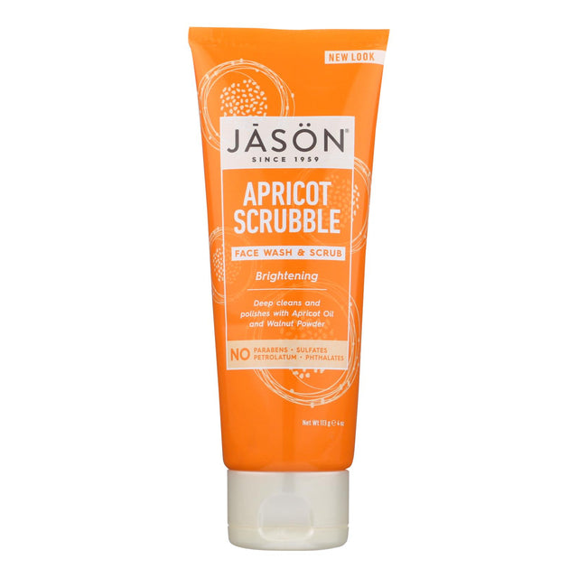 Jason Gentle Facial Wash For All Skin Types Apricot (4 Fl Oz.) - Cozy Farm 