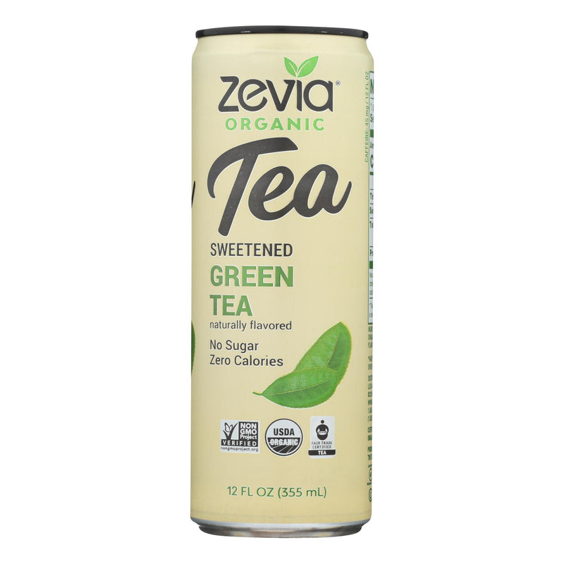 Zevia Sweetened Green Tea, 12 Fz (Pack of 12) - Cozy Farm 