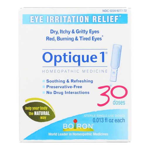 Boiron Optique 1 Eye Drops for Clear and Healthy Eyes (30 Single-Use Vials) - Cozy Farm 