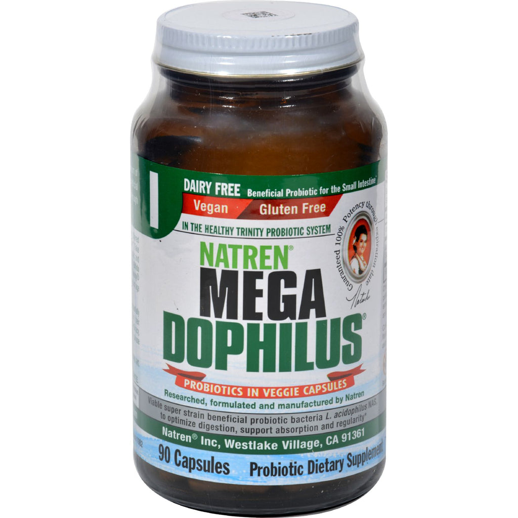 Natren Mega Dophilus -  Dairy-Free Vegetarian -  90 Capsules - Cozy Farm 