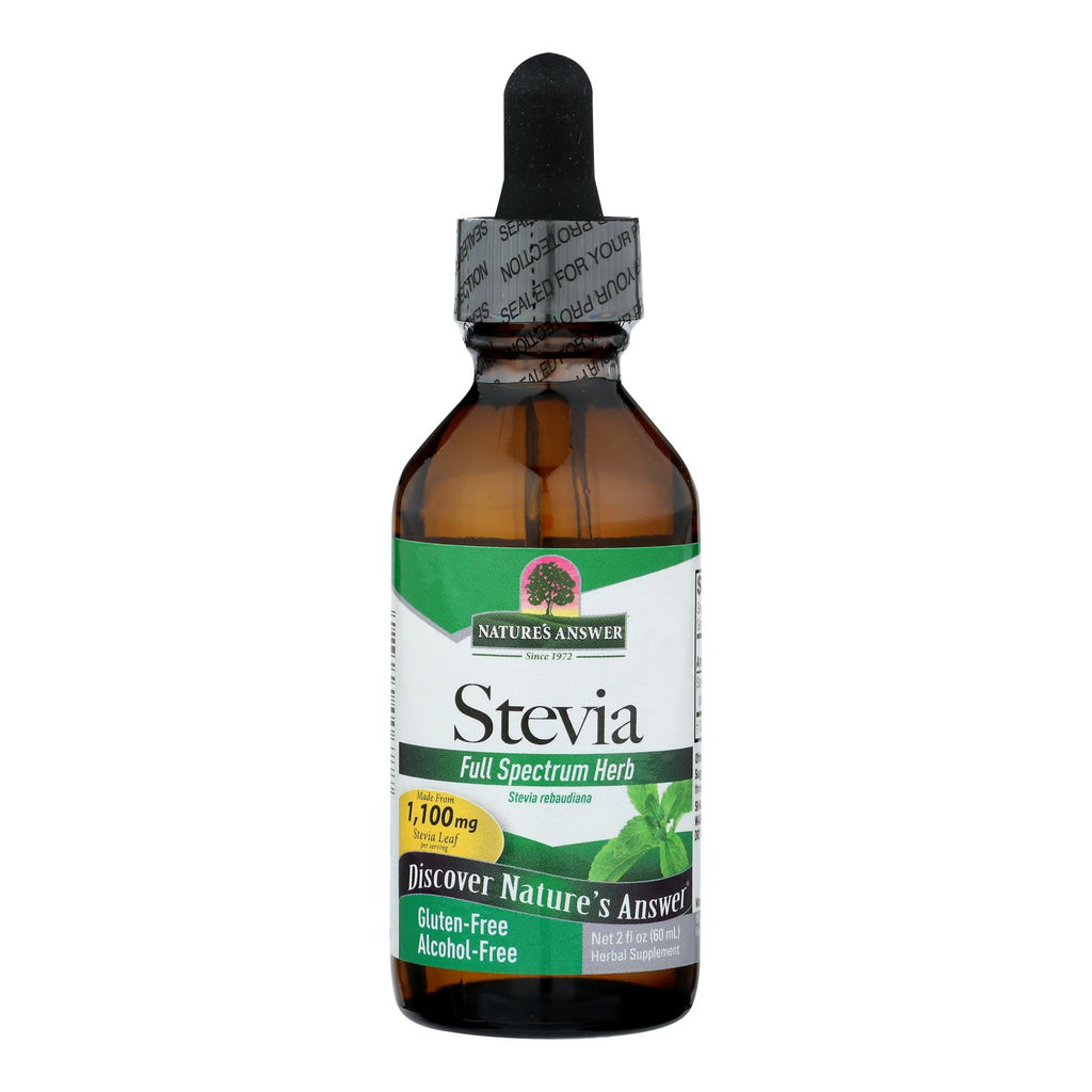 Nature's Answer Alcohol-Free Stevia Leaf Extract (Pack of 2 Fl Oz) - Cozy Farm 