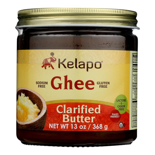 Kelapo Ghee (Clarified Butter) Amber Glass Jar - Pack of 6 - 13 Oz. - Cozy Farm 