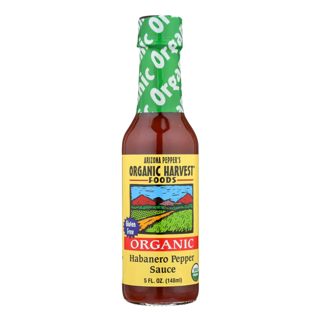 Organic Harvest Pepper Sauce (Pack of 12) - Habanero - 5 Oz. - Cozy Farm 
