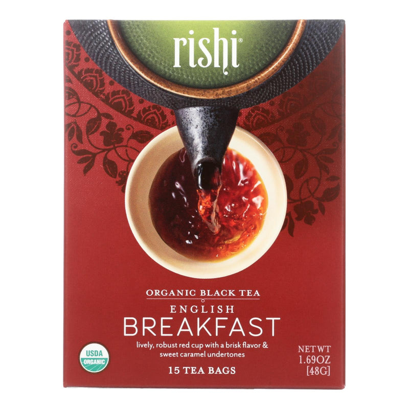 Rishi Organic English Breakfast Tea (6 Pack x 15 Bags) - Cozy Farm 