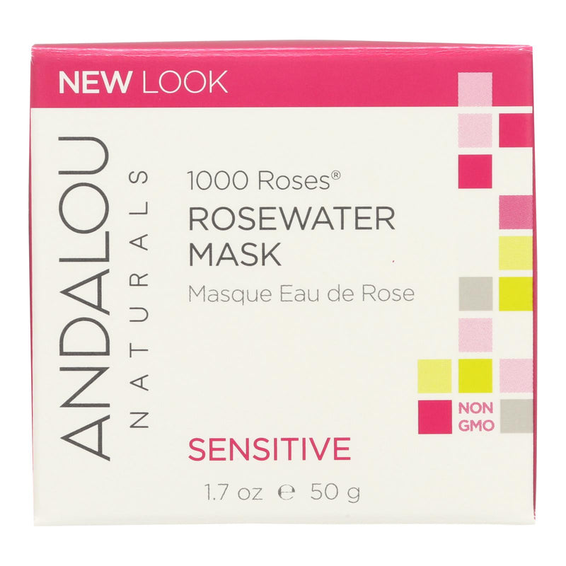 Andalou Naturals Rosewater Mask with 1000 Roses, Hydrating and Nourishing, 1.7 Oz. - Cozy Farm 