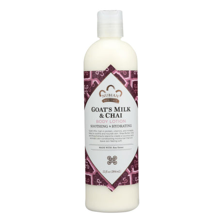 Nubian Heritage Goats Milk & Chai Nourishing Body Lotion (13 Fl Oz.) - Cozy Farm 