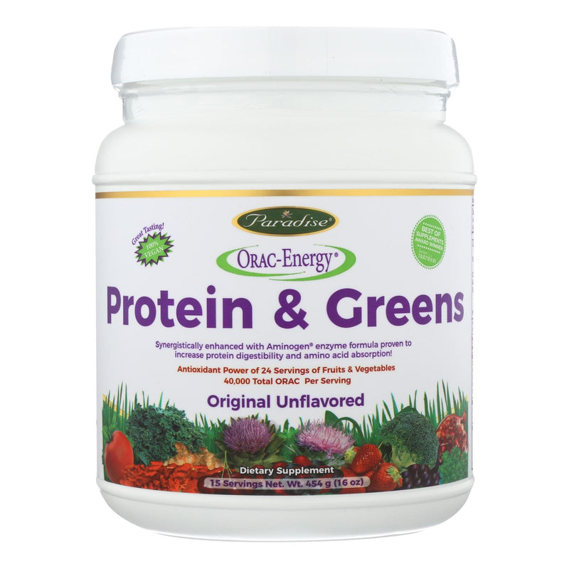 Paradise Herbs ORAC Energy Protein Greens 16 Ounce - Cozy Farm 