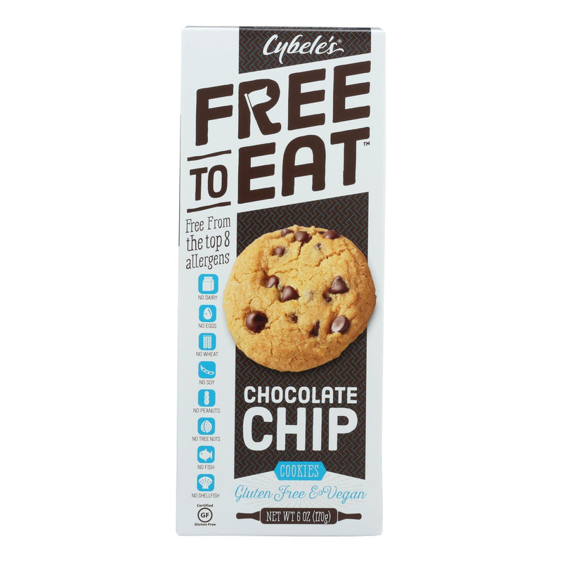 Cybel's Free-To-Eat Chocolate Chip Cookies, Temperature Controlled (Pack of 6) - 6 Oz. - Cozy Farm 