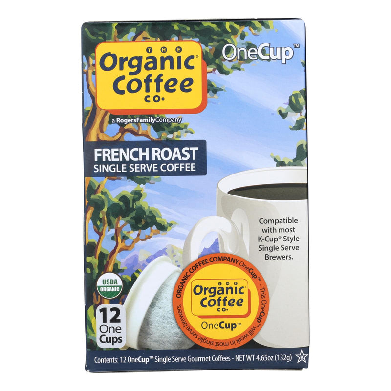 Organic Coffee Company Onecups - French Roast, Pack of 6 - 4.65 Oz. - Cozy Farm 