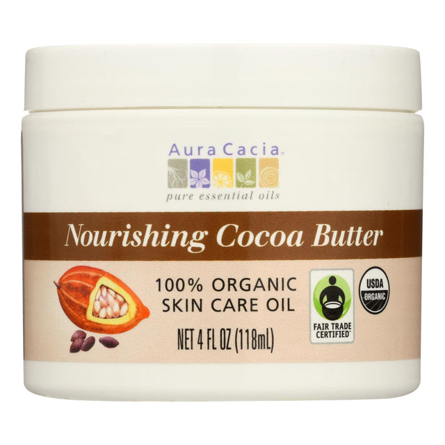 Aura Cacia Organic Cocoa Butter, 4 Oz - Cozy Farm 