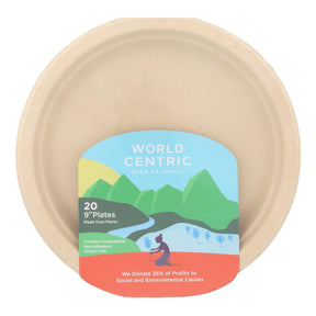 World Centric Fiber Plate - Case Of 12 - 20 Count - Cozy Farm 