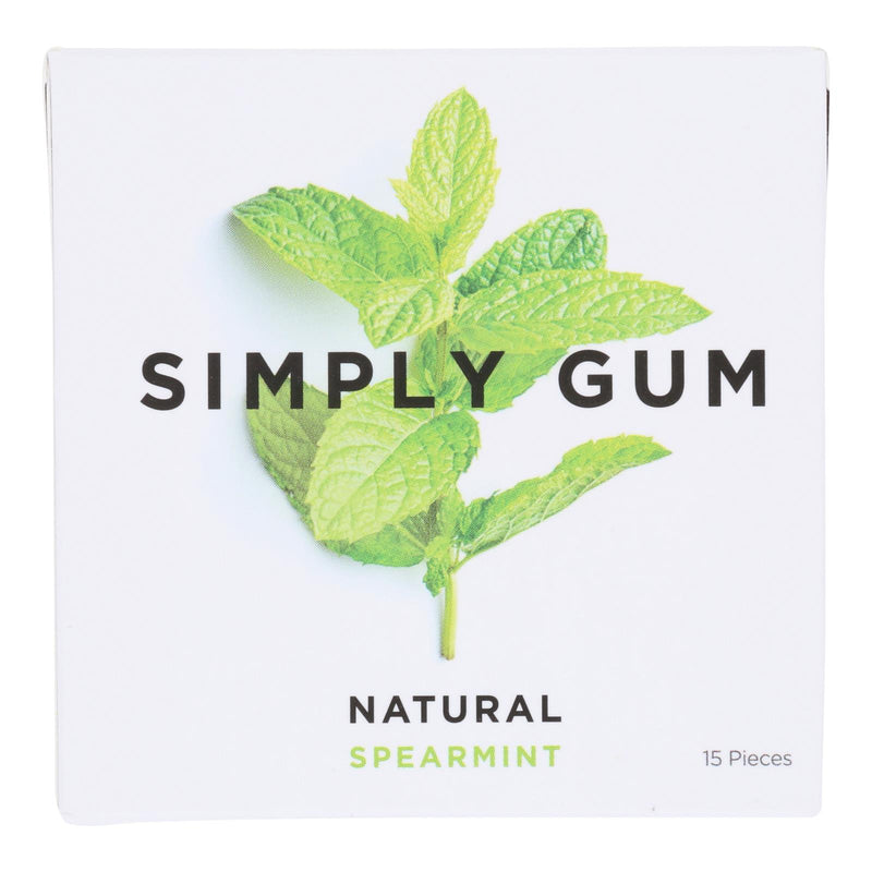 Simply Gum - Spearmint Chewing Gum (180 Pieces, 12 Packs) - Cozy Farm 