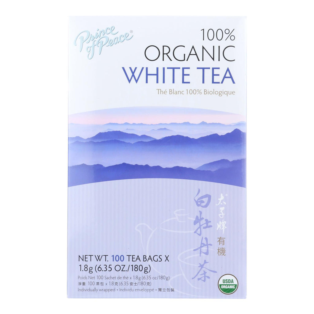 Organic Premium Peony White Tea (Pack of 100) by Prince Of Peace - Cozy Farm 