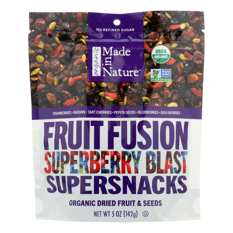 Made In Nature Organic Dried Fruit & Seeds Superberry Blast Fruit Fusion - 5 Oz. (Pack of 6) - Cozy Farm 