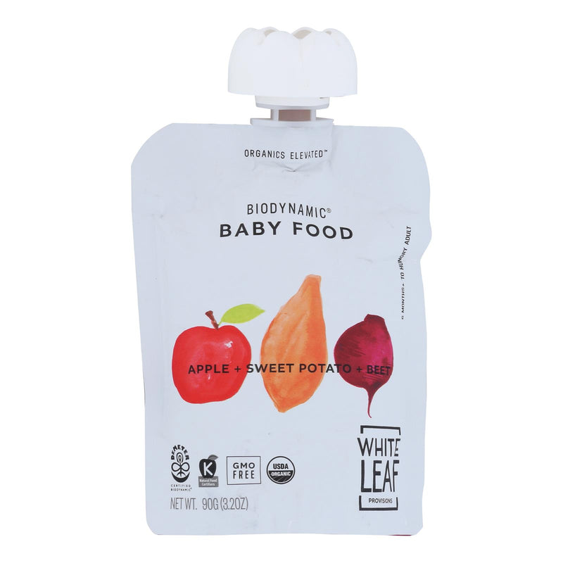 White Leaf Provisions Baby Food Apple Sweet Potato (6-pack) - 3.2 Oz. - Cozy Farm 