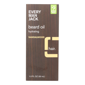 Every Man Jack Sandalwood Beard Oil (1 Oz.) - Cozy Farm 