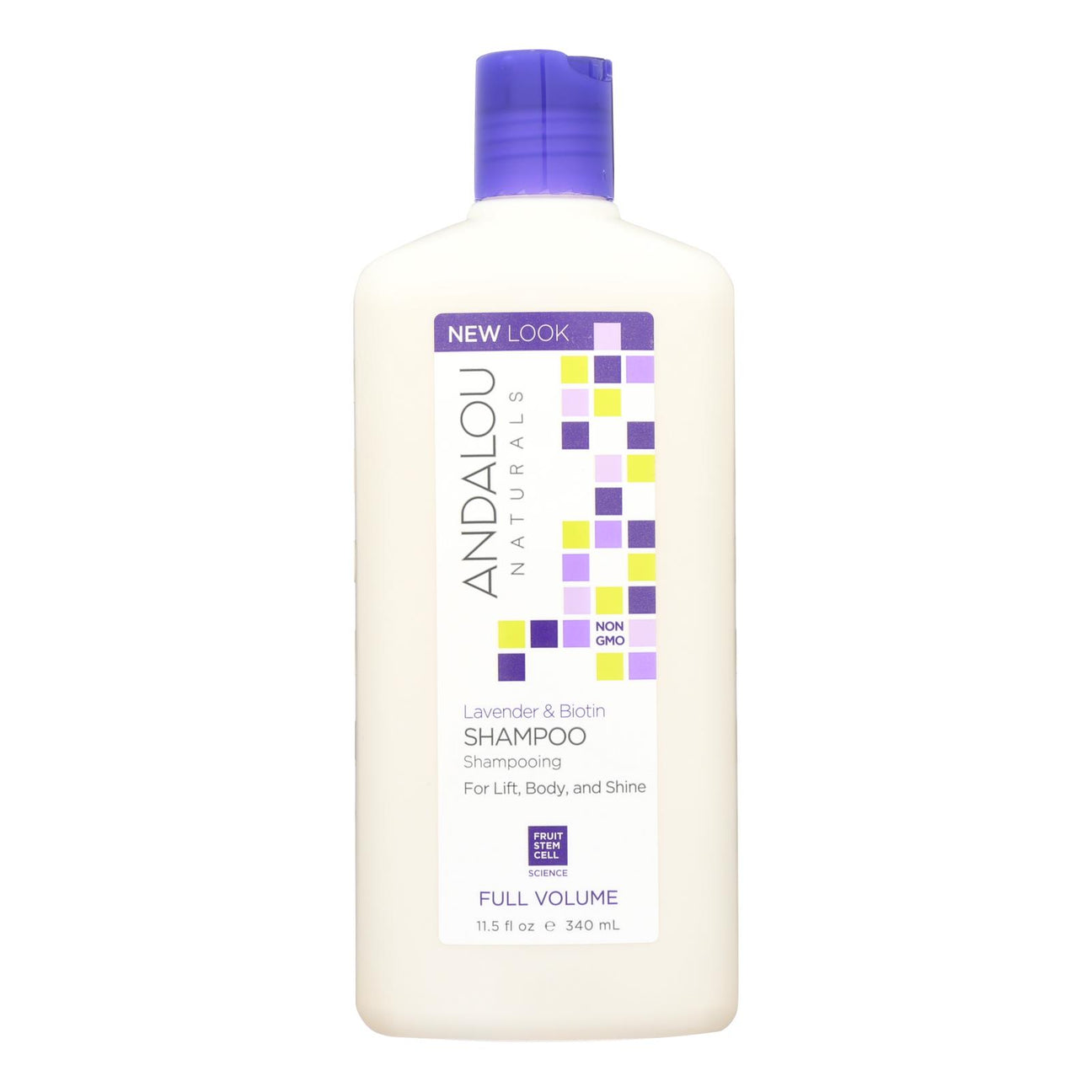 Andalou Naturals Full Volume Lavender and Biotin Shampoo - 11.5 fl oz - Cozy Farm 